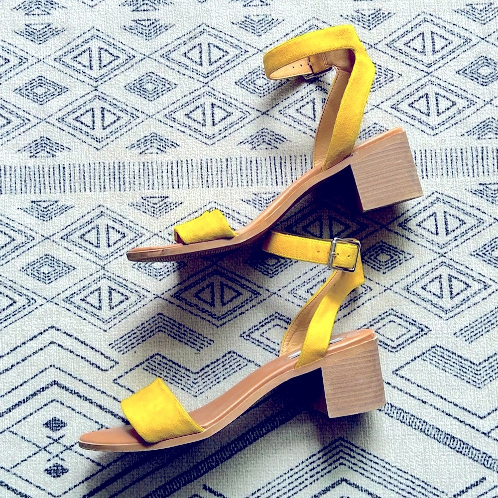 {Steve Madden} Yellow Sandals